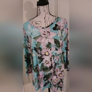 5/$25 Alia Multicolor Floral Shirt